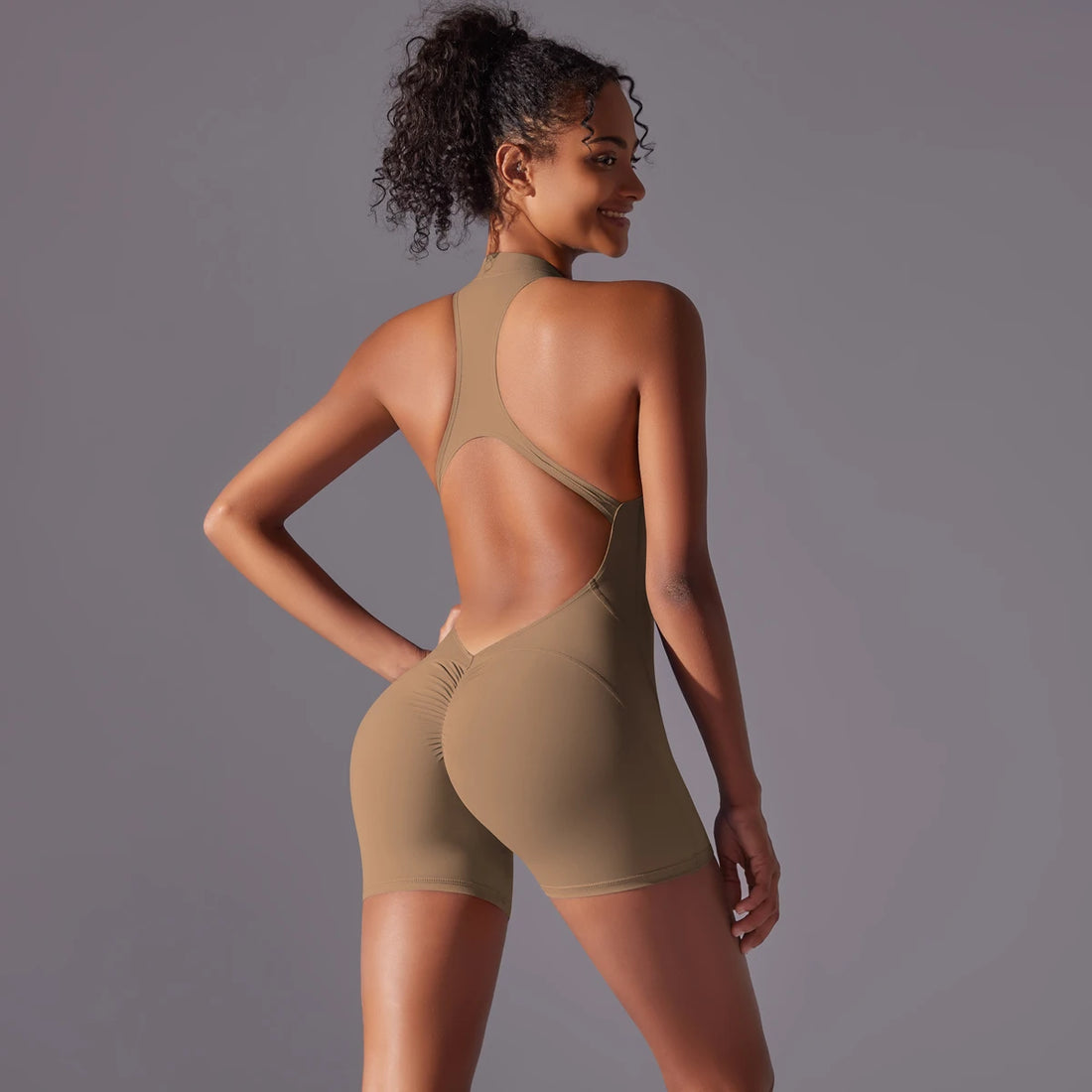 Women’s Sports Bodysuit – Push Up Quick-Dry Yoga Suit