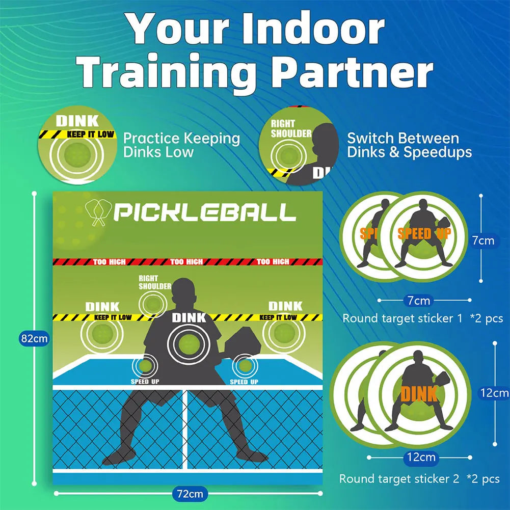 Pickleball Rebounder Training Aid Pickleball Dink Wall Pad Pickleball Practice Pads for Outdoor & Indoor Court Use