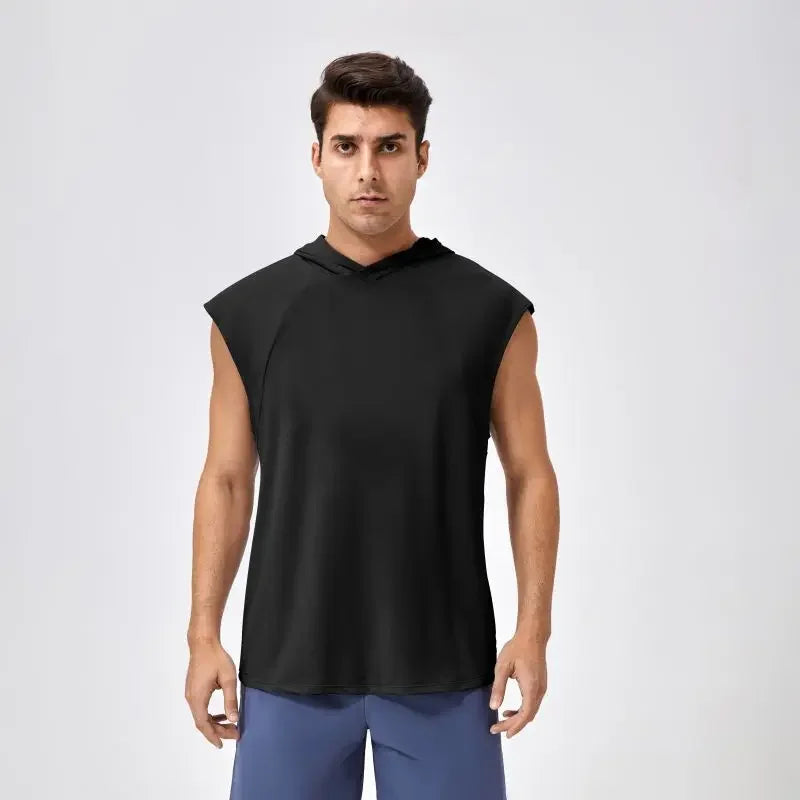 Men’s Quick-Dry Hooded Fitness Tank