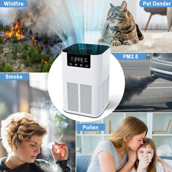 Air Purifier with HEPA Filter & Aromatherapy