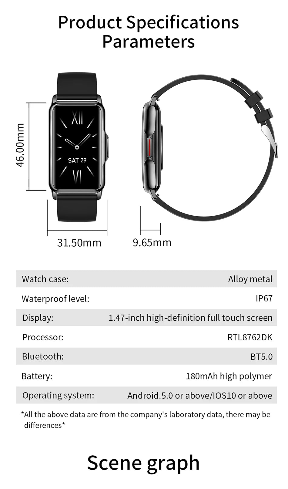 LIGE Women’s Smart Watch – Bluetooth Call & Fitness Tracker