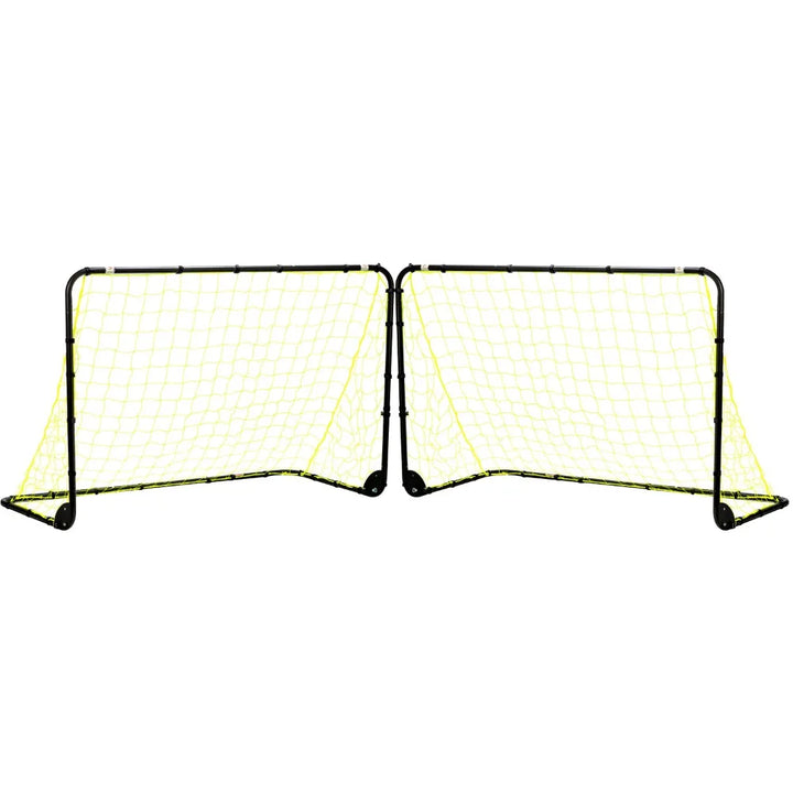 6'x4' Black Folding Sports Goals (Set of 2)