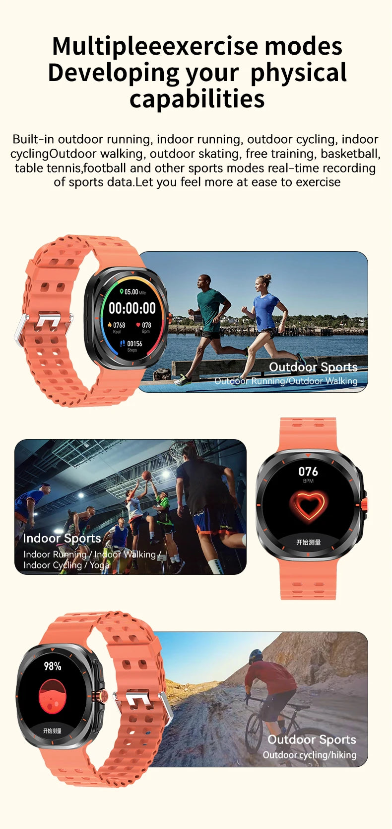 LAXASFIT GT7 Ultra Smartwatch – AMOLED Bluetooth Call Fitness Tracker