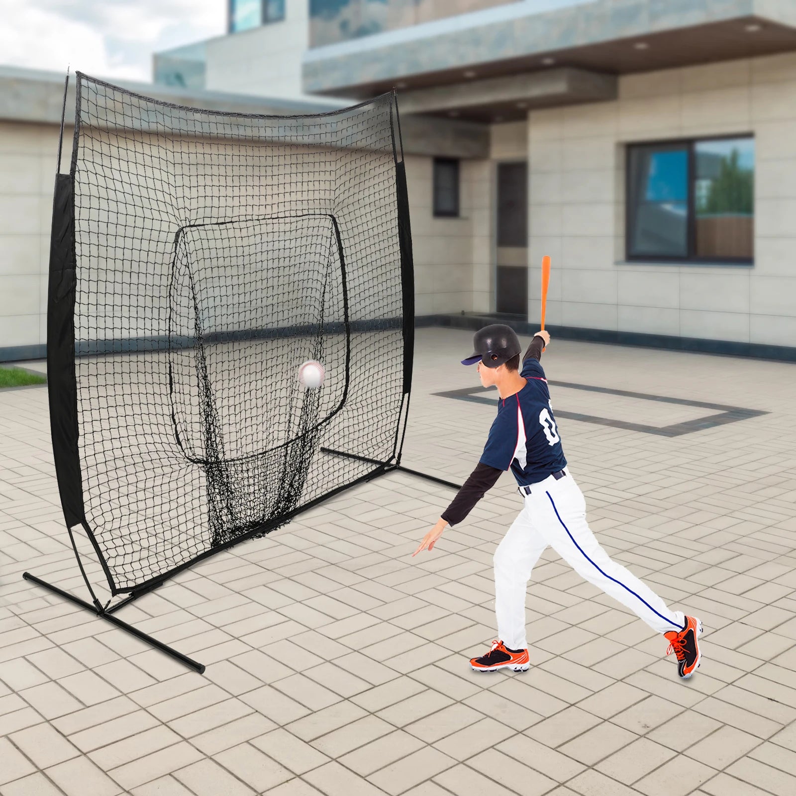 Pro Baseball Softball Practice Net with Backstop