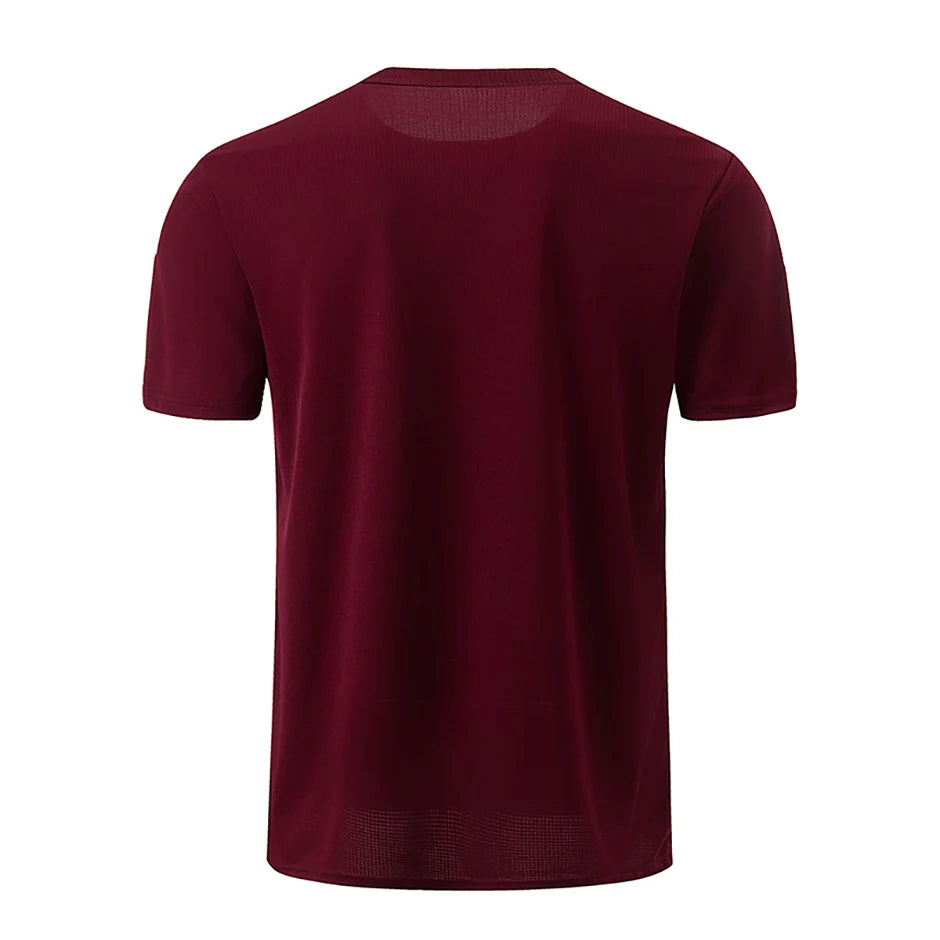 Men’s Waffle Knit Sports T-Shirt – Solid Color Fitness & Running Top (1/5 Pcs)