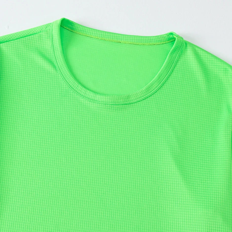 Men’s Waffle Knit Sports T-Shirt – Solid Color Fitness & Running Top (1/5 Pcs)