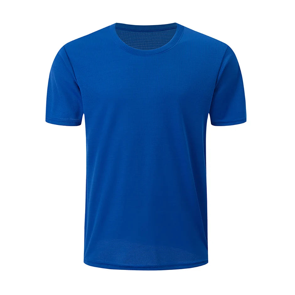 Men’s Waffle Knit Sports T-Shirt – Solid Color Fitness & Running Top (1/5 Pcs)