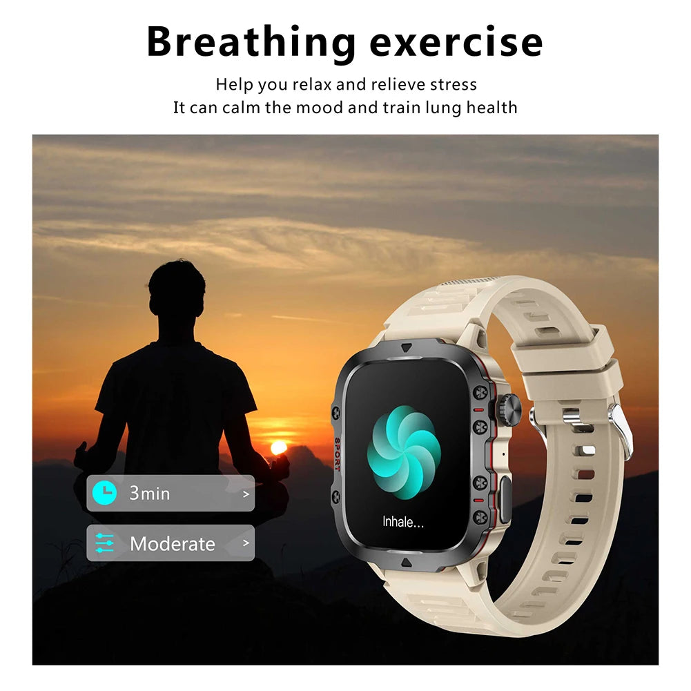 1.96" Touchscreen Outdoor Smartwatch for Men