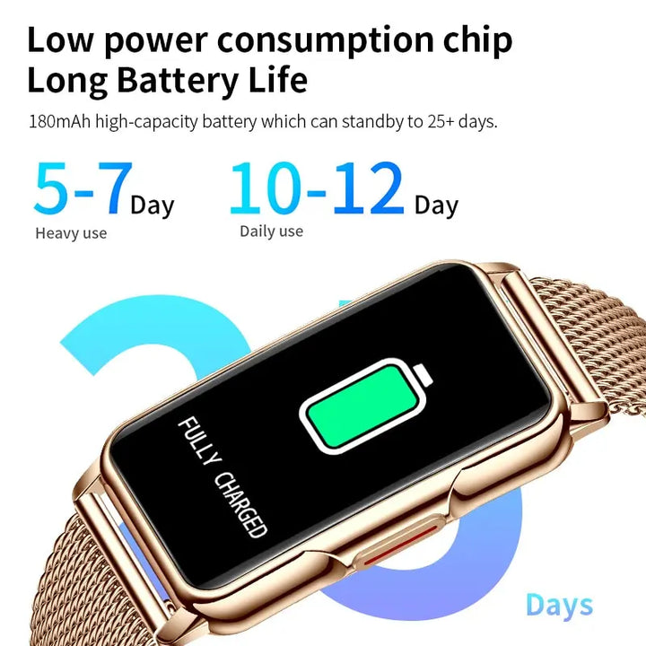 LIGE Women’s Smart Watch – Bluetooth Call & Fitness Tracker