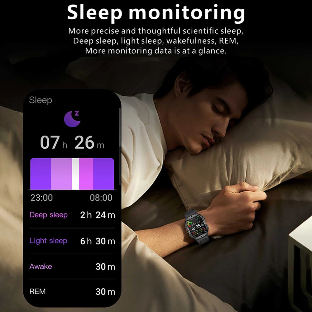 1.96" Touchscreen Outdoor Smartwatch for Men