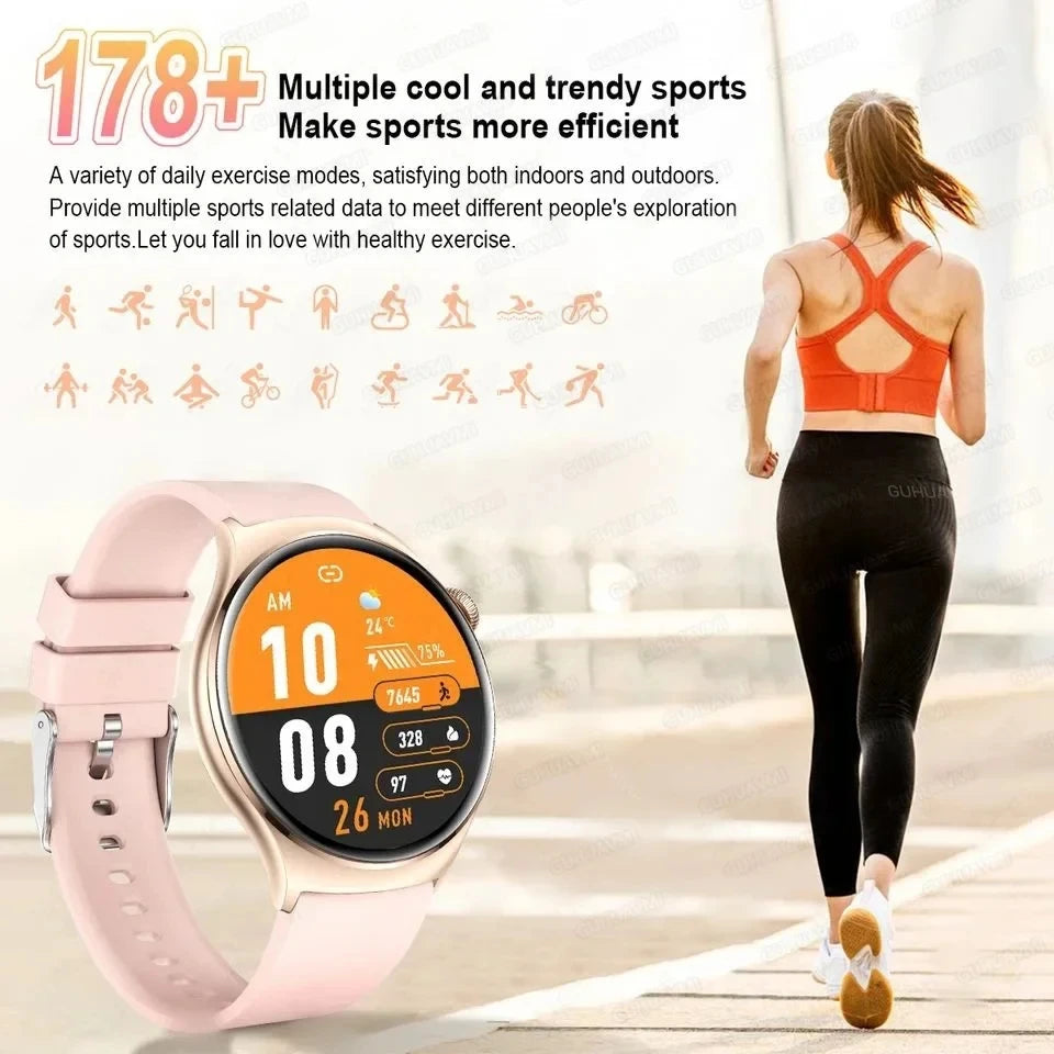 2024 NFC Smartwatch for Women with GPS & Bluetooth