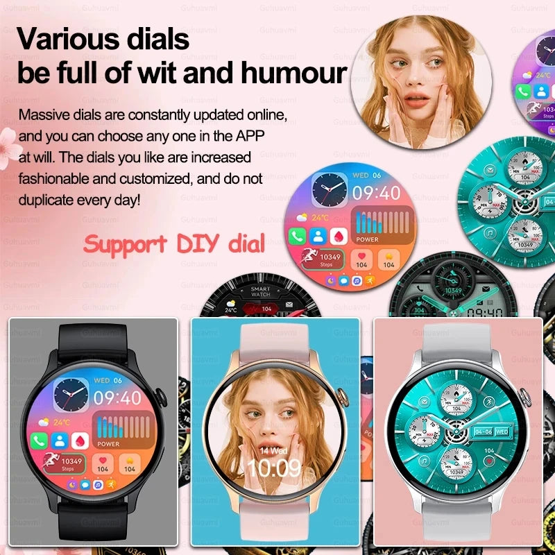 2024 NFC Smartwatch for Women with GPS & Bluetooth