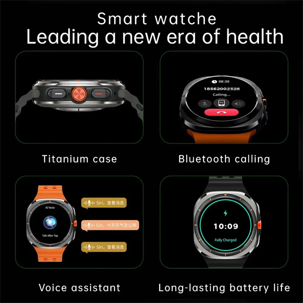 LAXASFIT GT7 Ultra Smartwatch – AMOLED Bluetooth Call Fitness Tracker
