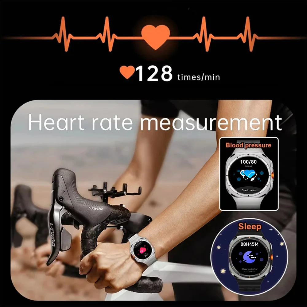 LAXASFIT GT7 Ultra Smartwatch – AMOLED Bluetooth Call Fitness Tracker