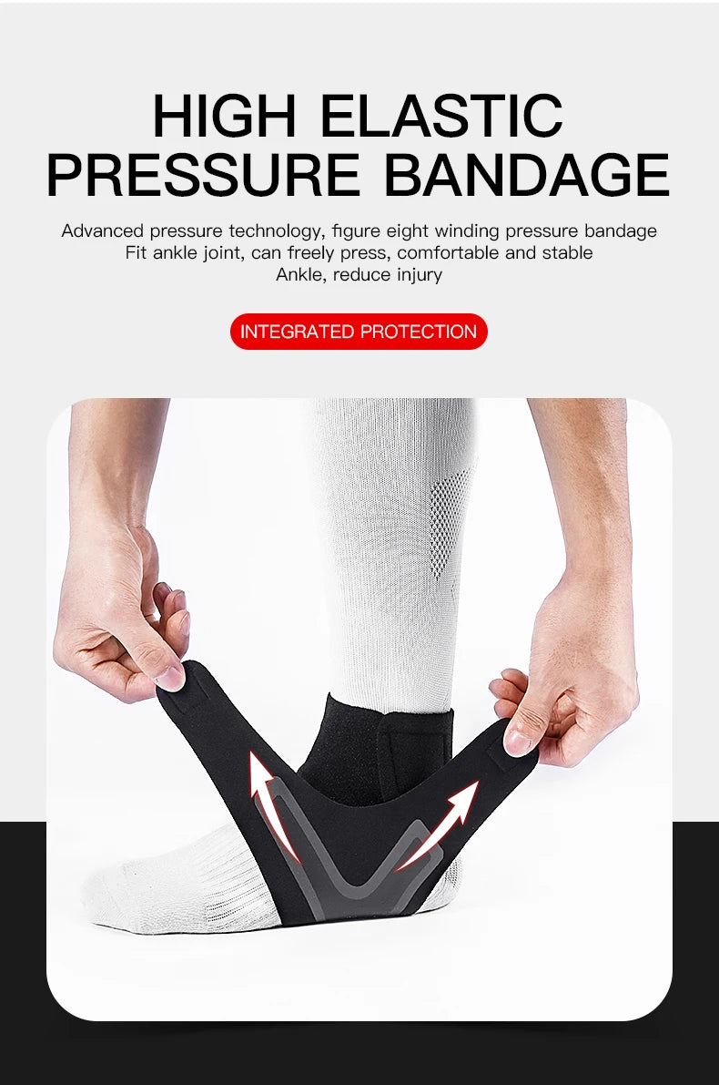 Adjustable Elastic Ankle Support Brace – Breathable Compression Protector