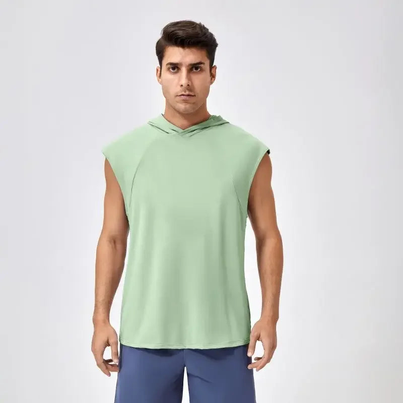 Men’s Quick-Dry Hooded Fitness Tank