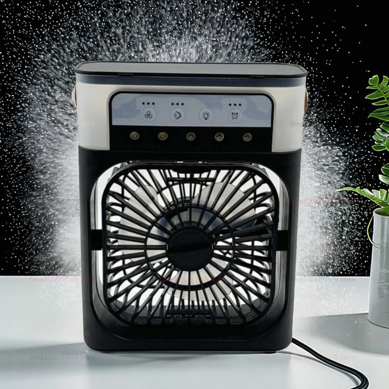 3-in-1 Portable Air Cooler Fan – Mini AC, Humidifier & LED Night Light
