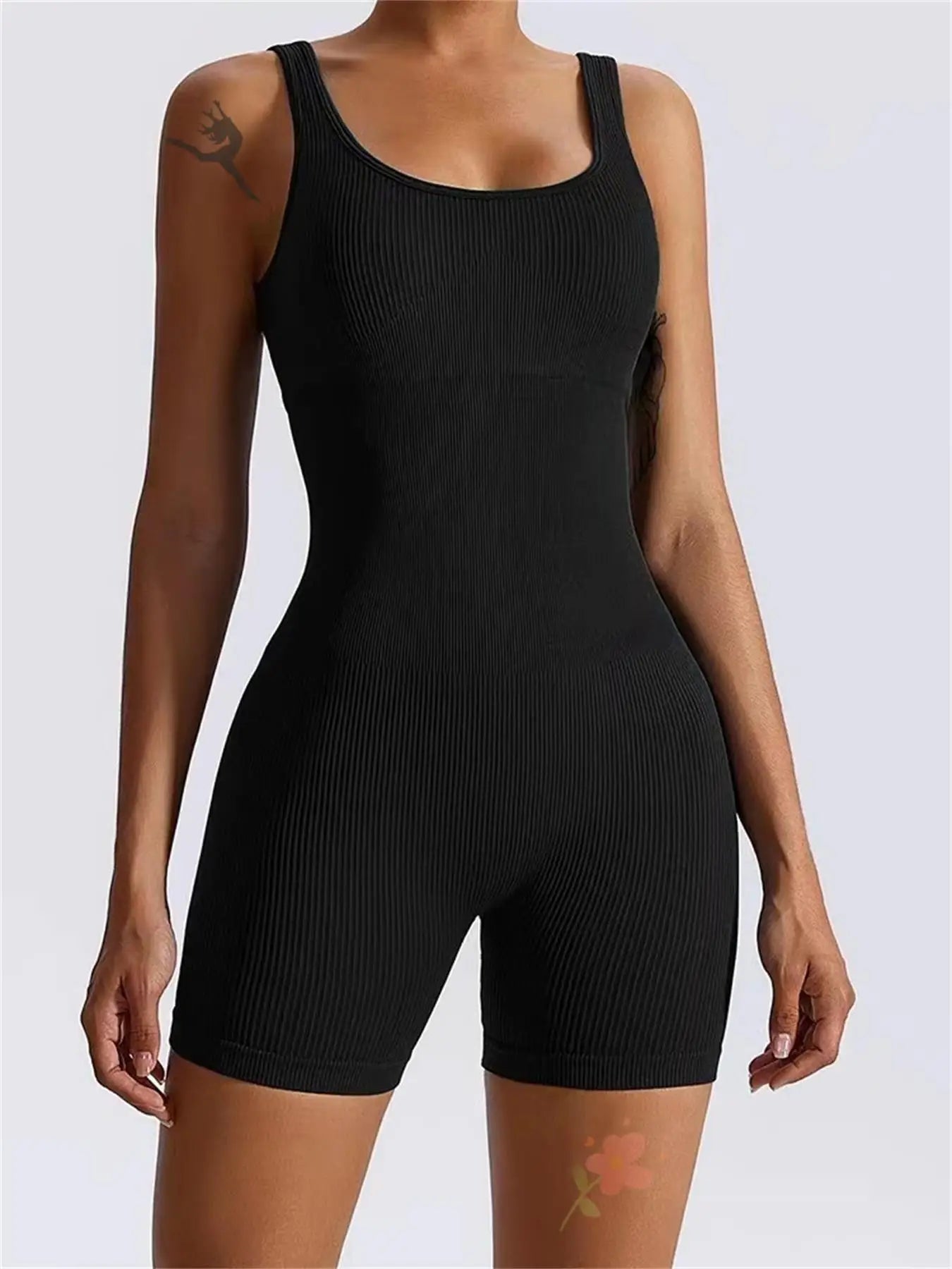 Women’s Seamless One-Piece Yoga Bodysuit – Push Up Fitness Jumpsuit