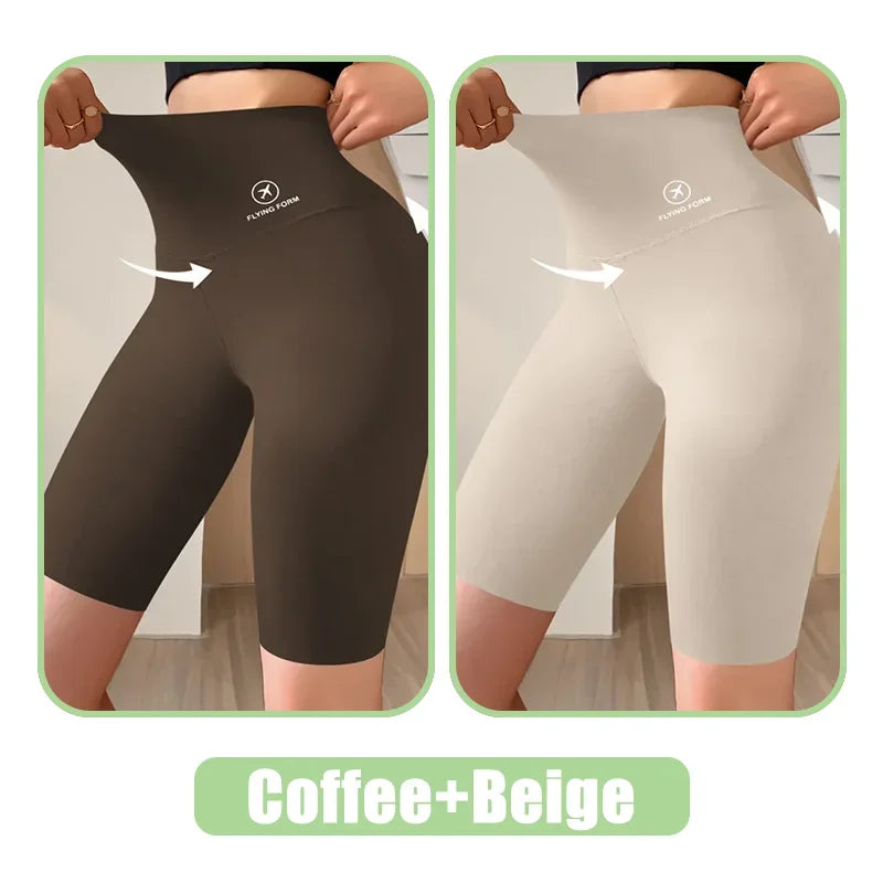 Women’s High Waist Sports Shorts – Gym, Yoga & Fitness Wear (M–XL)
