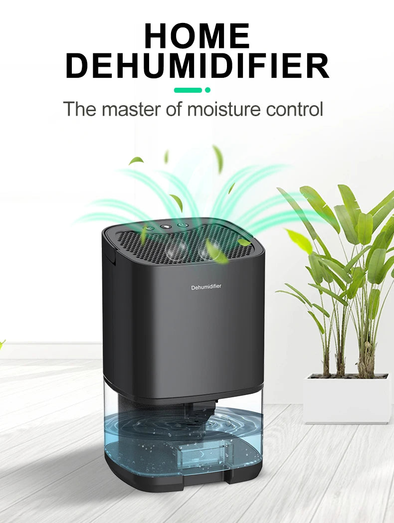 Portable Air Dehumidifier – Quiet Home & Office Moisture Absorber