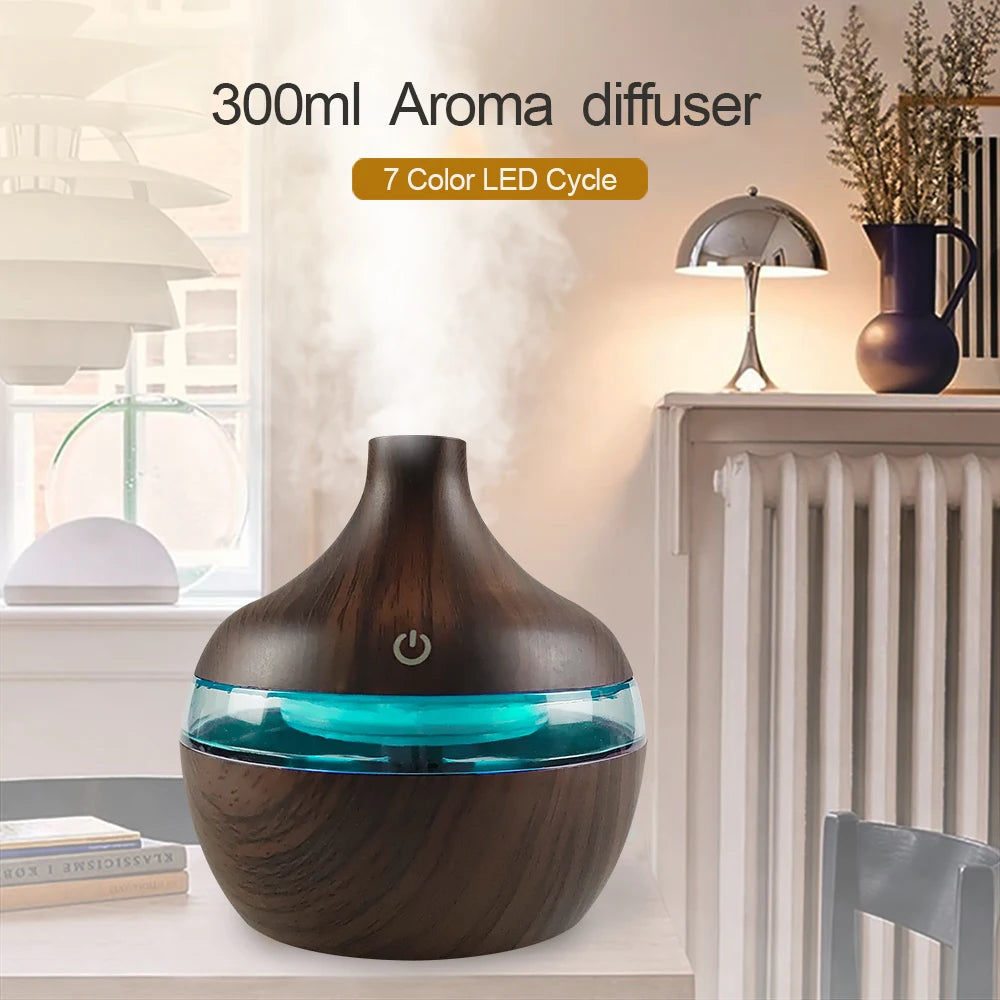 Portable USB Humidifier & Aromatherapy Diffuser