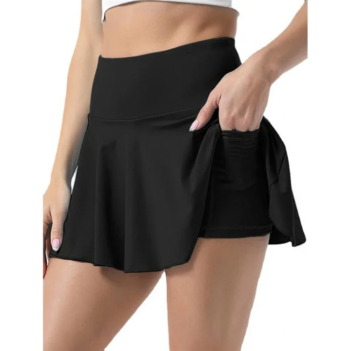 Women’s High Waist Tennis Skort with Shorts