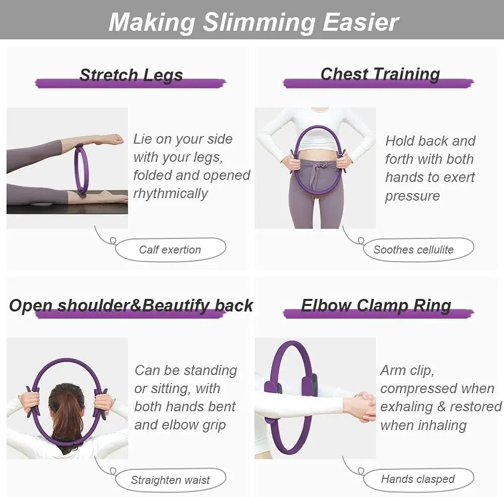 Yoga Pilates Resistance Ring – Non-Slip Fitness & Muscle Training Circle