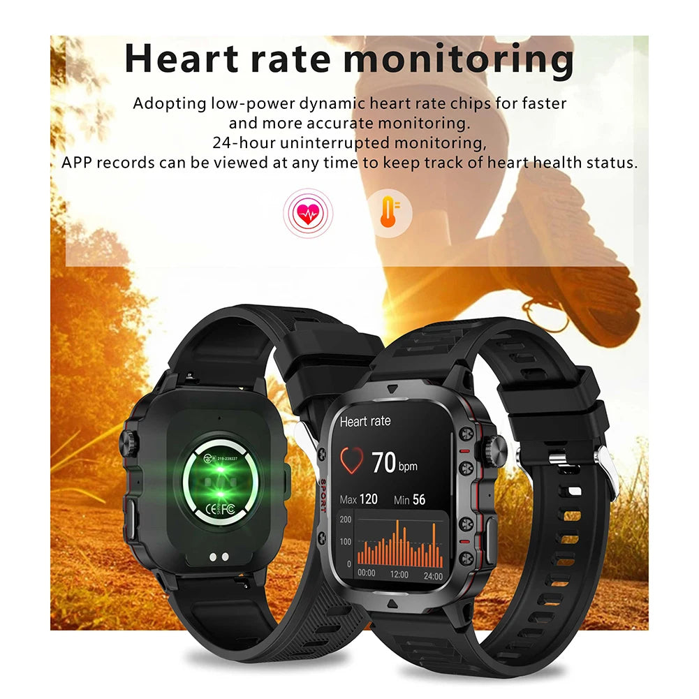 1.96" Touchscreen Outdoor Smartwatch for Men