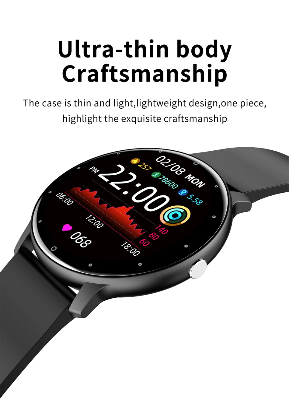 LIGE Smartwatch – Full Touch Bluetooth 5.2 Call & Fitness Tracker (IP67)