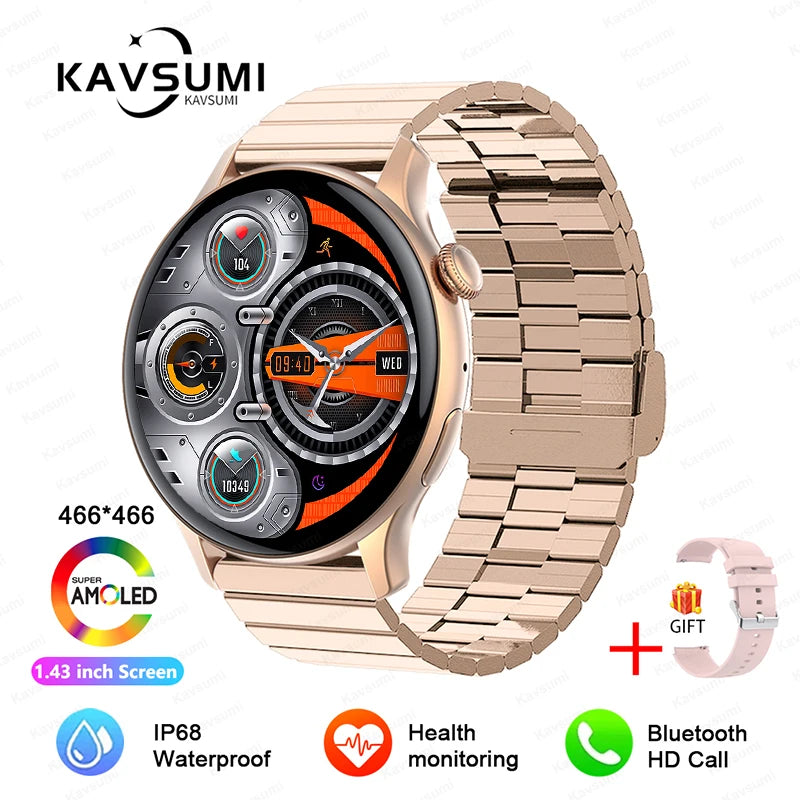 2024 NFC Smartwatch for Women with GPS & Bluetooth