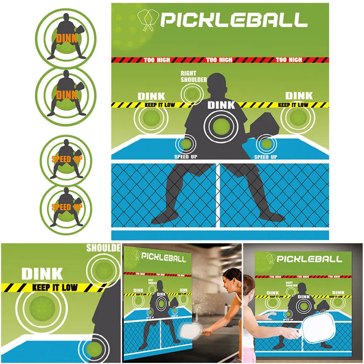 Pickleball Rebounder Training Aid Pickleball Dink Wall Pad Pickleball Practice Pads for Outdoor & Indoor Court Use