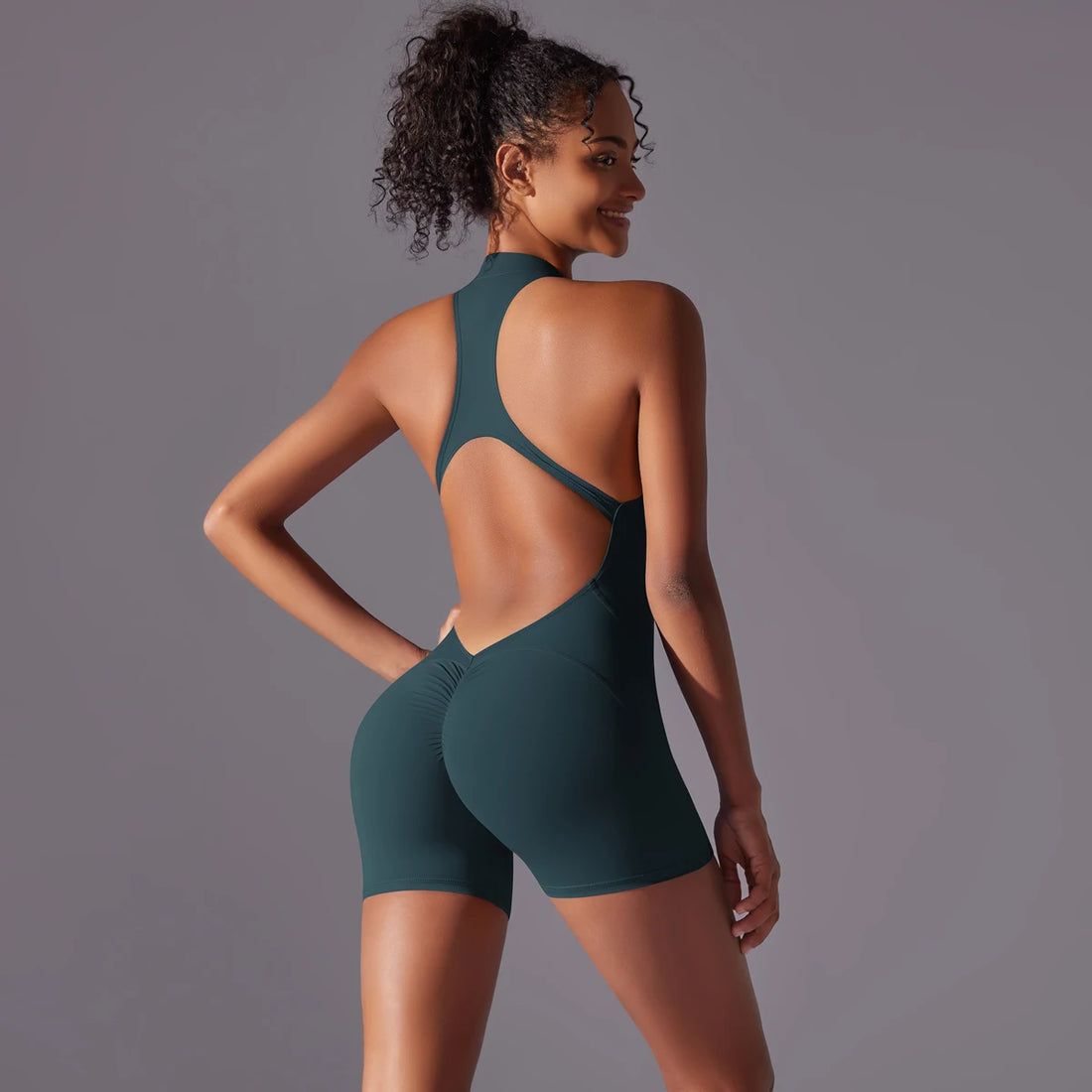 Women’s Sports Bodysuit – Push Up Quick-Dry Yoga Suit