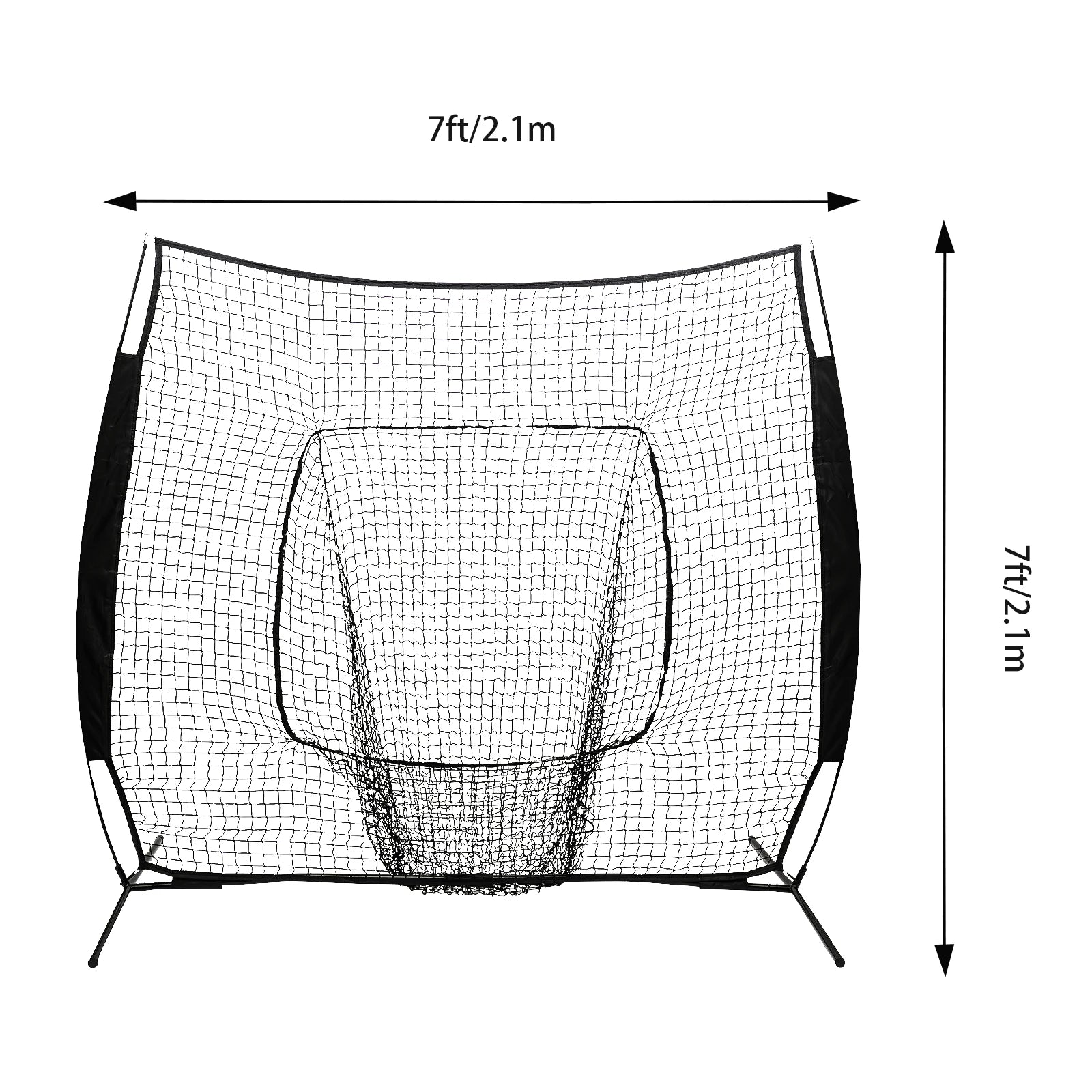 Pro Baseball Softball Practice Net with Backstop