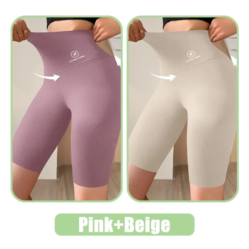 Women’s High Waist Sports Shorts – Gym, Yoga & Fitness Wear (M–XL)