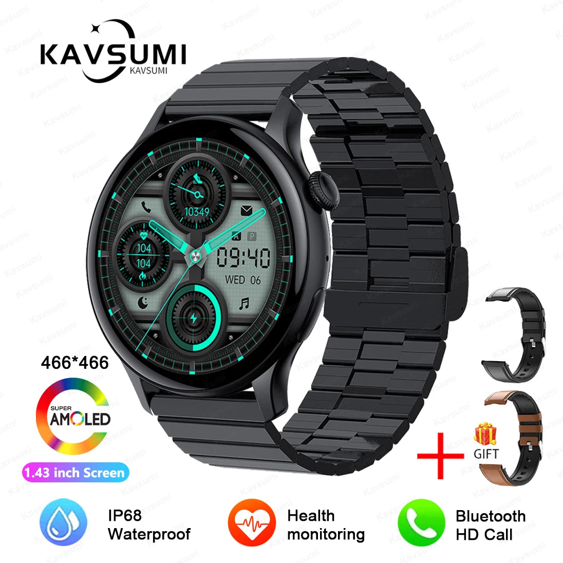 2024 NFC Smartwatch for Women with GPS & Bluetooth