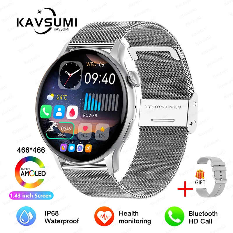 2024 NFC Smartwatch for Women with GPS & Bluetooth