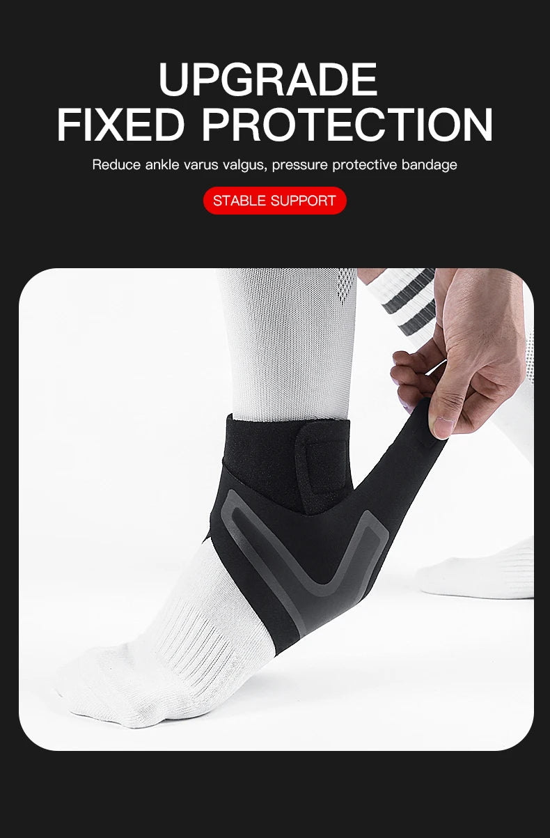 Adjustable Elastic Ankle Support Brace – Breathable Compression Protector