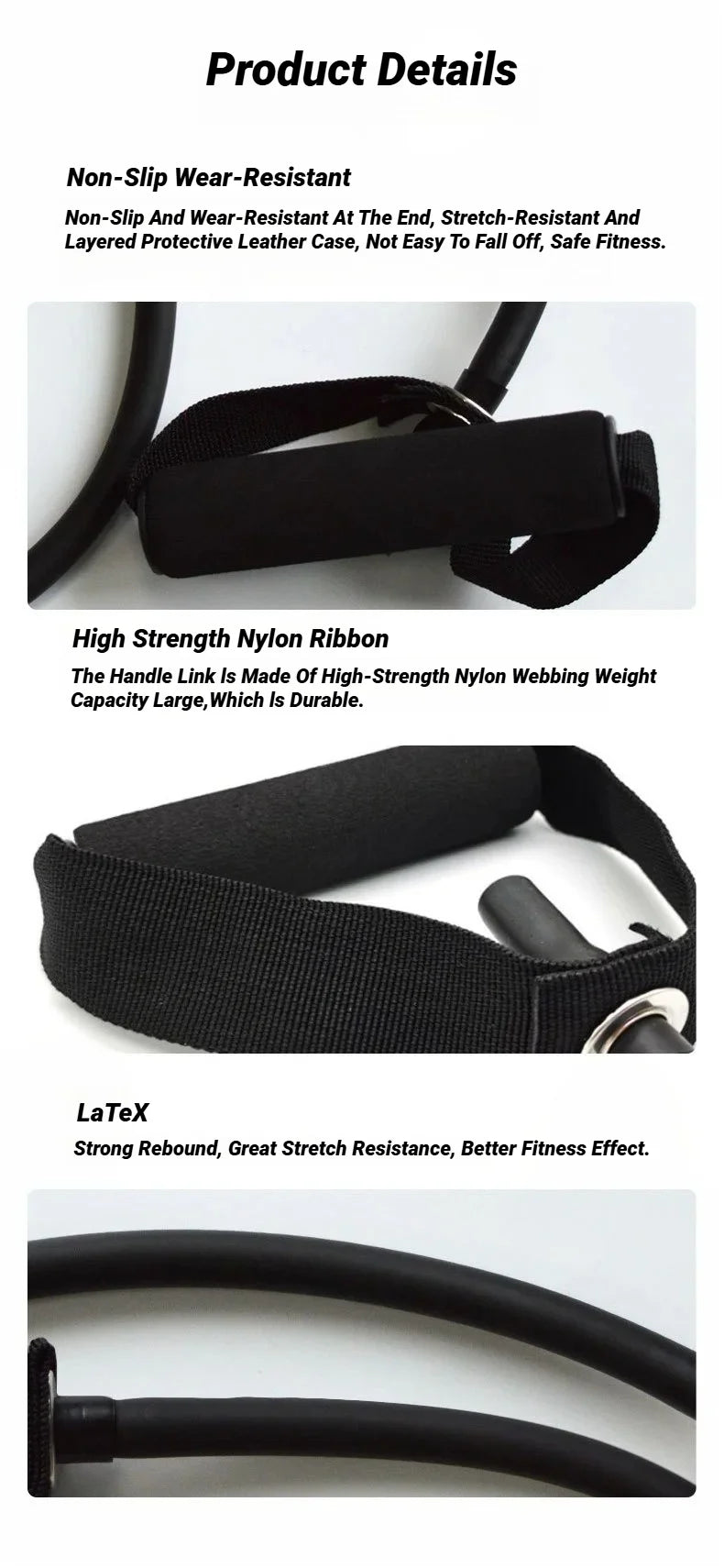 Resistance Bands with Handles – 5 Levels Workout Set