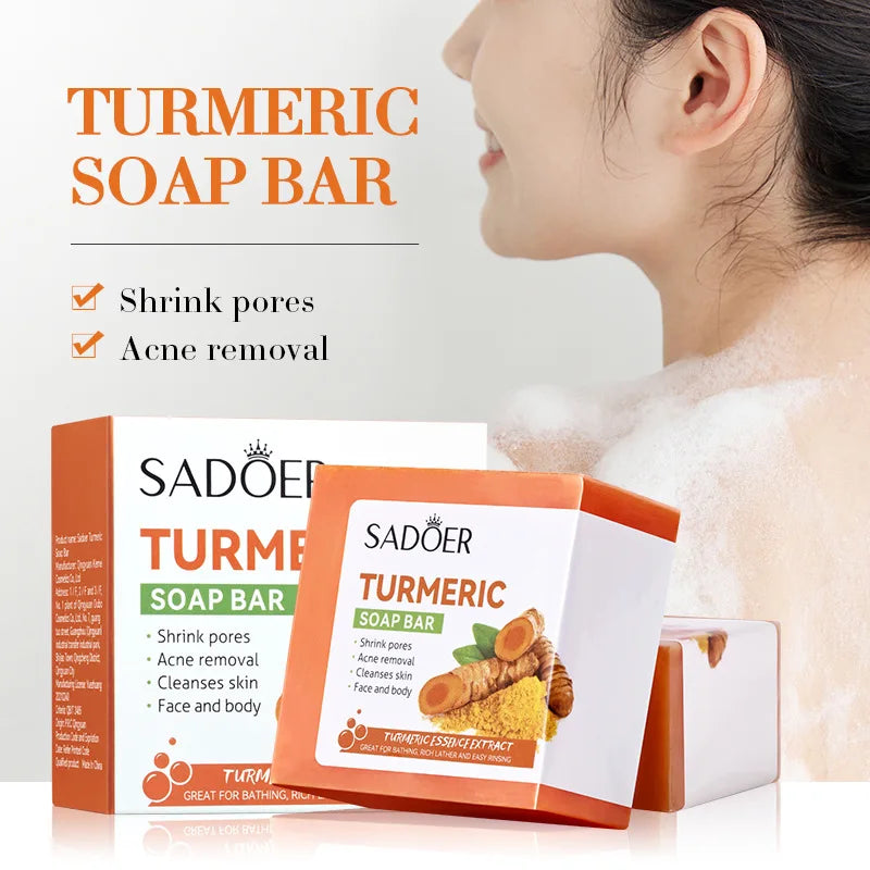 Kojic Acid Dark Spot Remover Soap – Turmeric Natural Face & Body Cleansing Bar