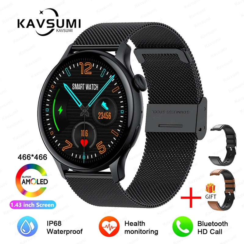 2024 NFC Smartwatch for Women with GPS & Bluetooth