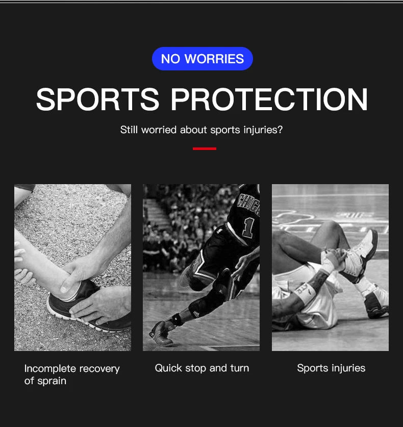 Adjustable Elastic Ankle Support Brace – Breathable Compression Protector