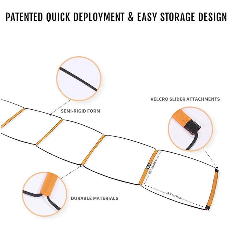 Dual-Purpose Agility Ladder – Soccer & Speed Training Equipment