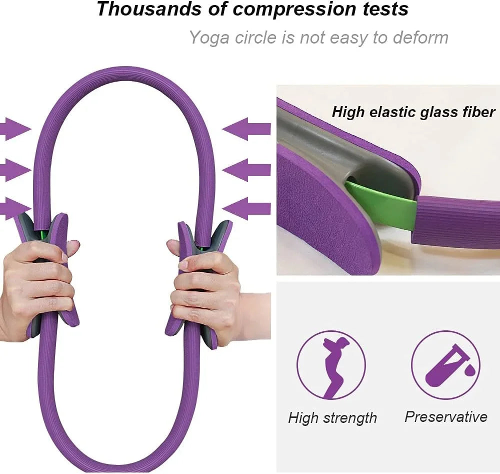 Yoga Pilates Resistance Ring – Non-Slip Fitness & Muscle Training Circle