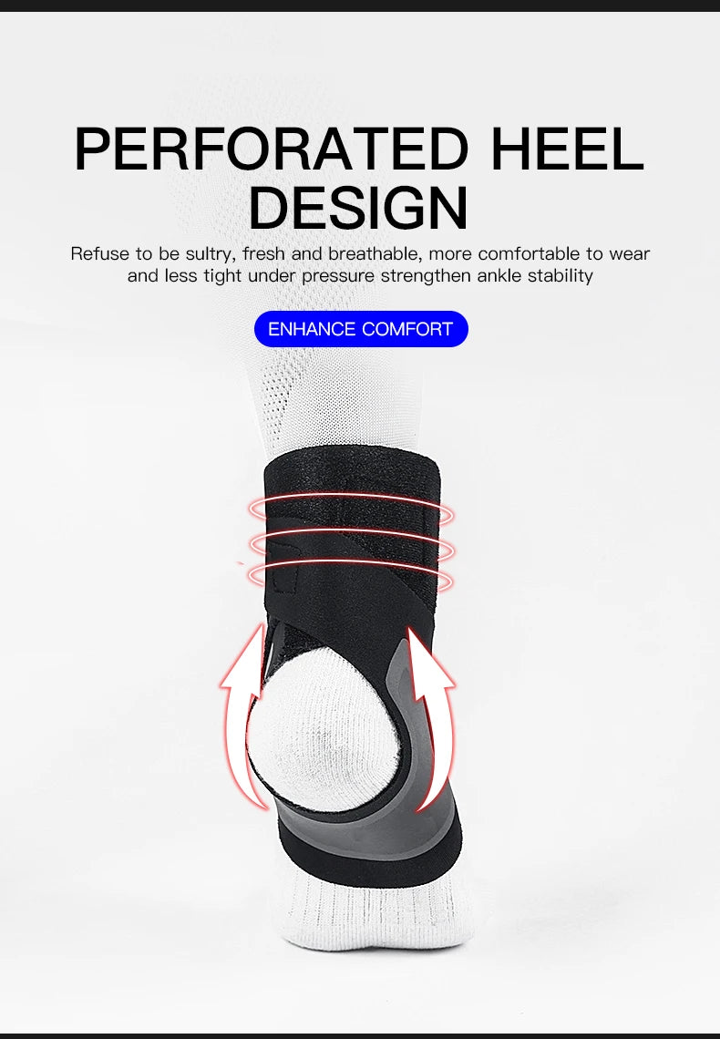 Adjustable Elastic Ankle Support Brace – Breathable Compression Protector