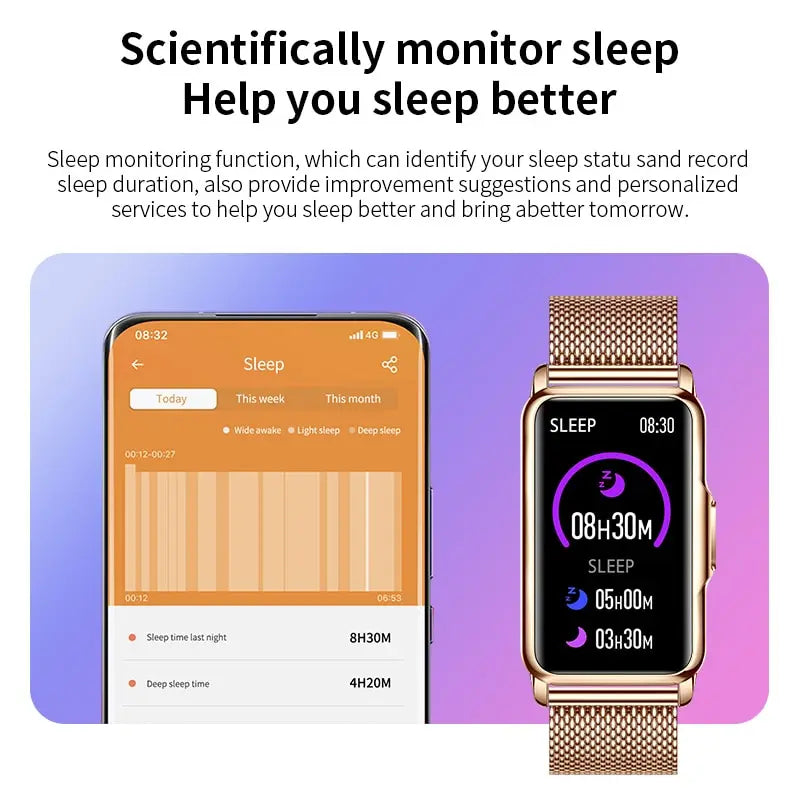 LIGE Women’s Smart Watch – Bluetooth Call & Fitness Tracker