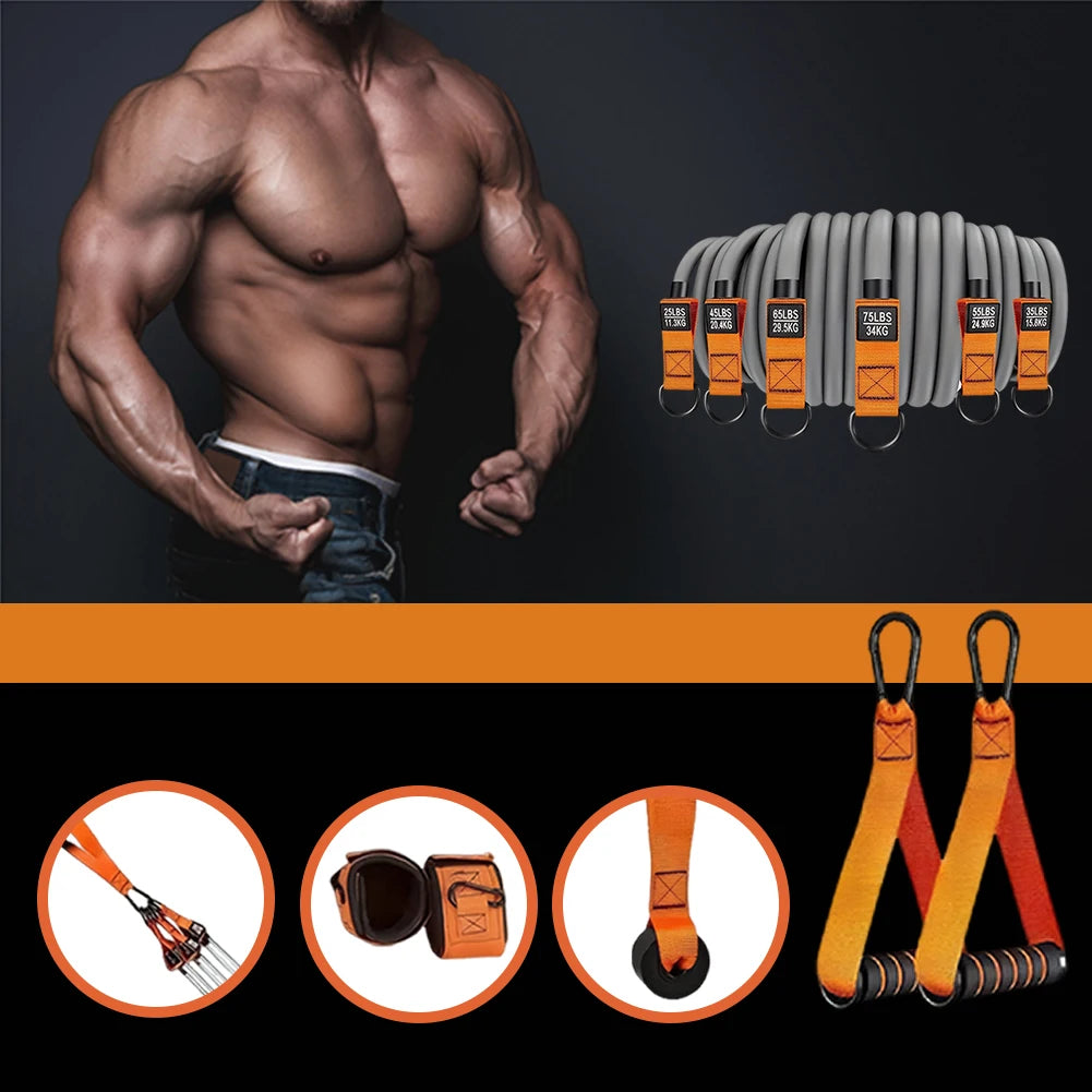 Heavy Duty Resistance Bands Set with Handles