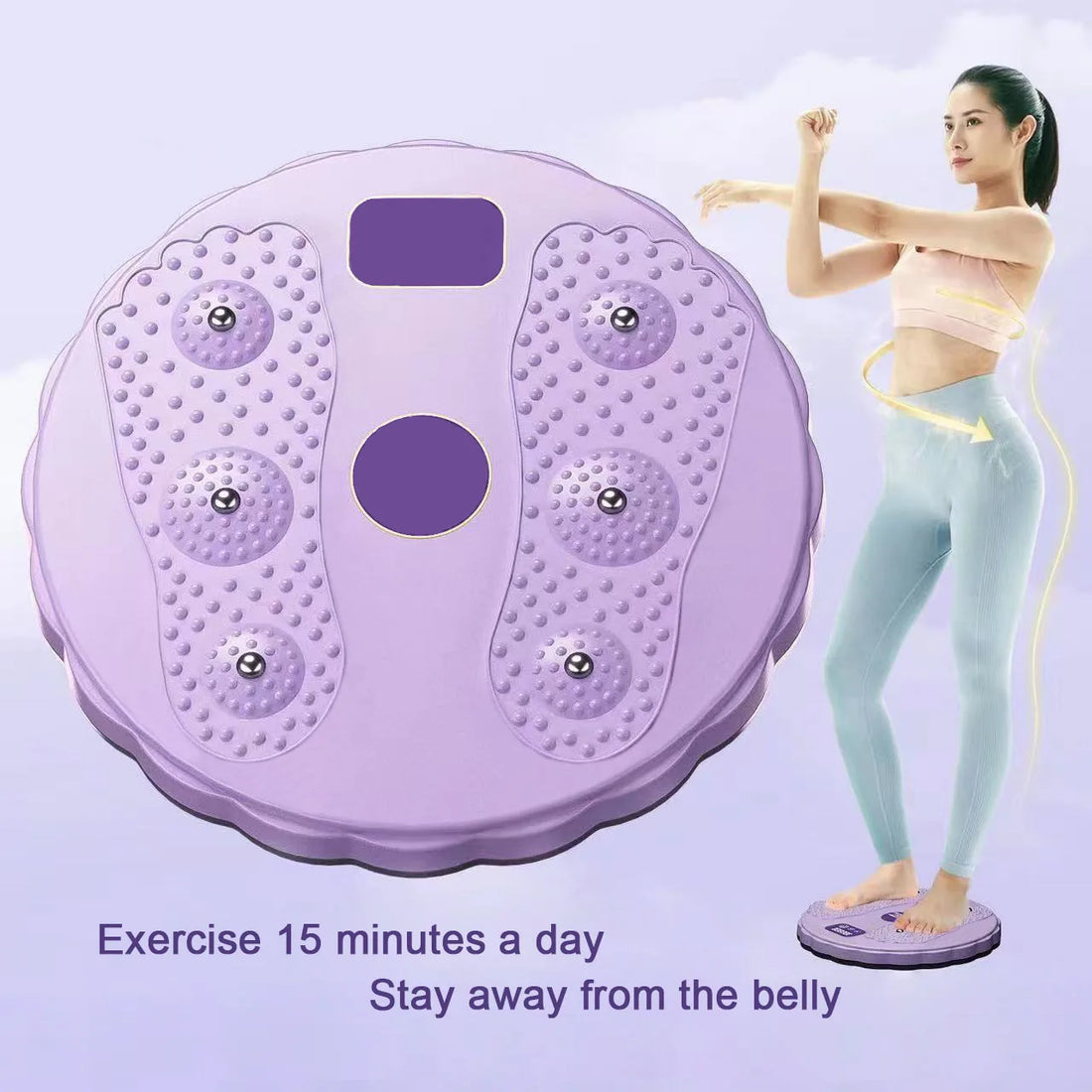 Waist Twisting Balance Disc with Massage