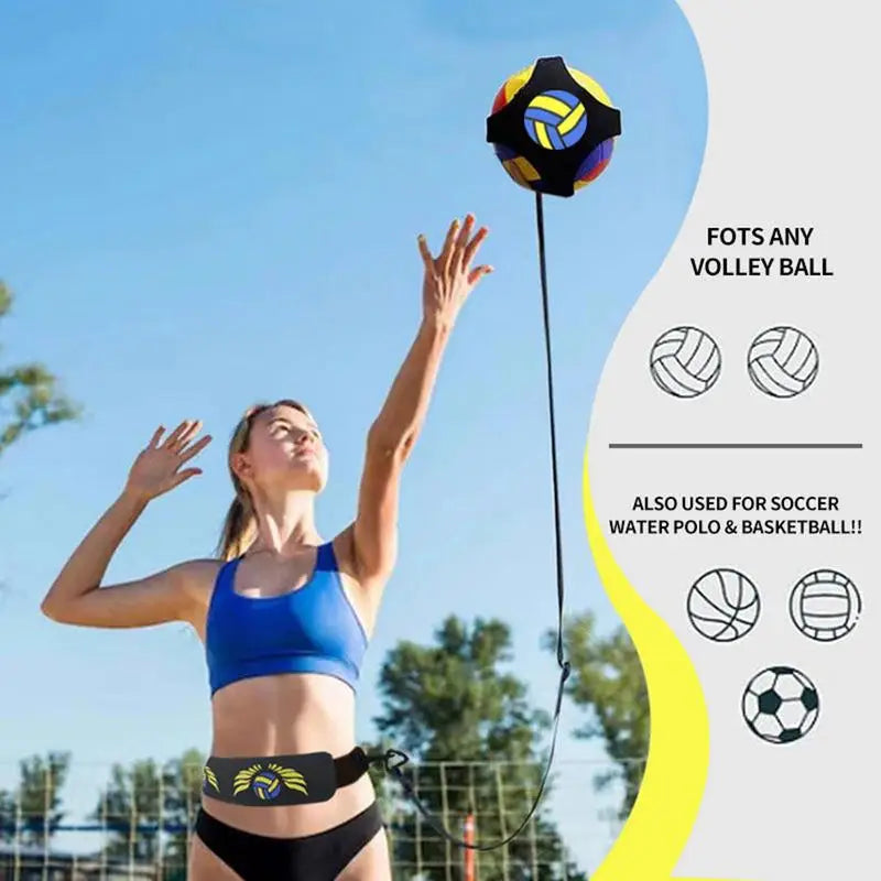 Volleyball Spike Training Belt with Elastic Swing