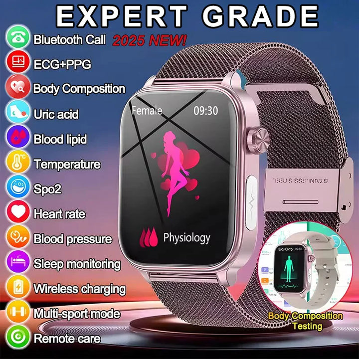 2025 ECG+PPG Smartwatch with Health Monitoring