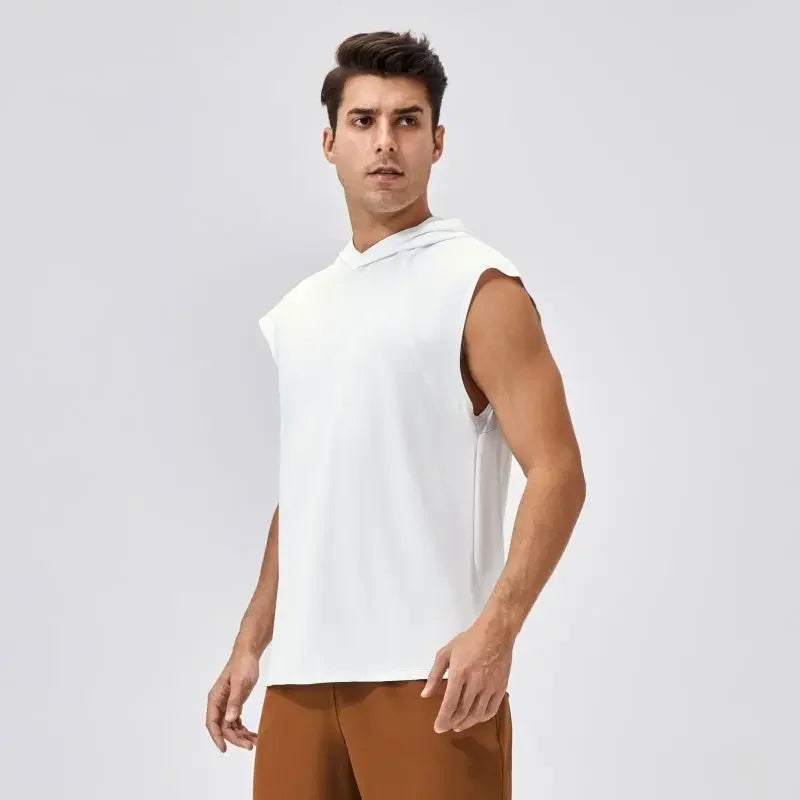 Men’s Quick-Dry Hooded Fitness Tank